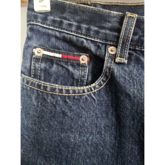 Tommy Hilfiger Jeans 7 Vintage Blue Dark Wash Roc Roc Cheja High Rise Jeans - Picture 2 of 6